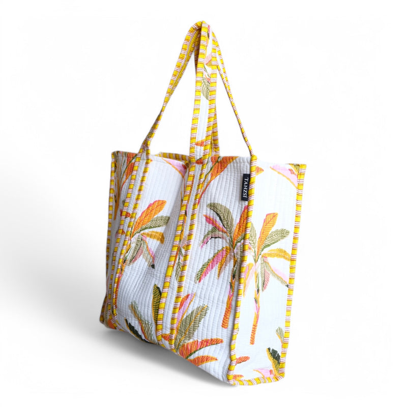 SUNSET PALM TOTE